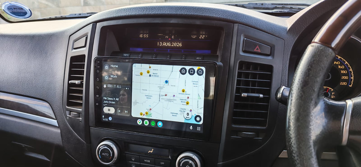 Mitsubishi Pajero (2006-2017) 9”Wireless Apple CarPlay & Android Auto